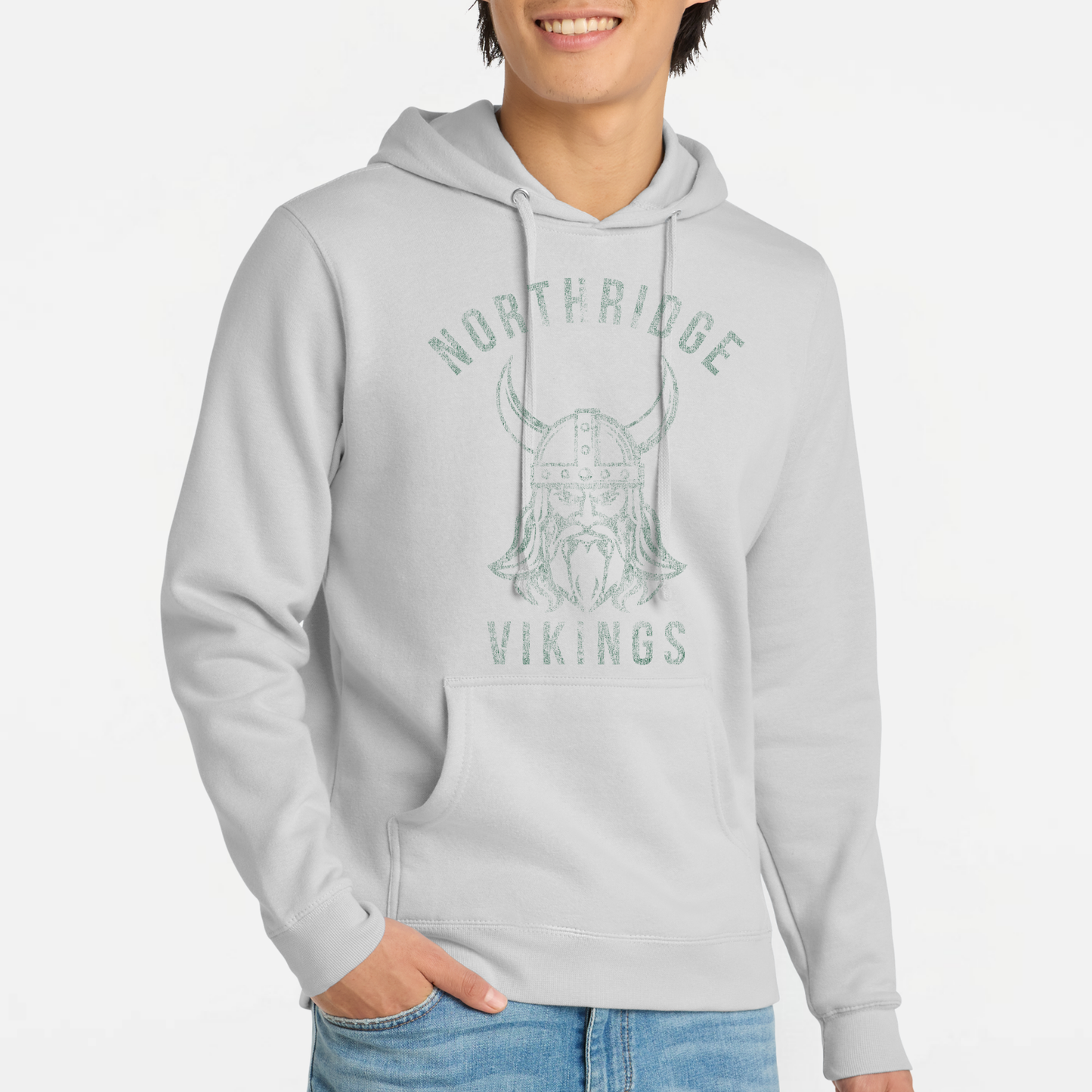 NRS: Northridge Vikings *Distressed Graphic* Hooded Sweatshirt