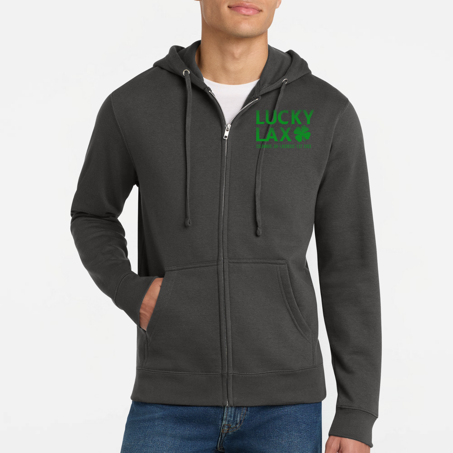 LuckyLax: Full-Zip Hooded Sweatshirt