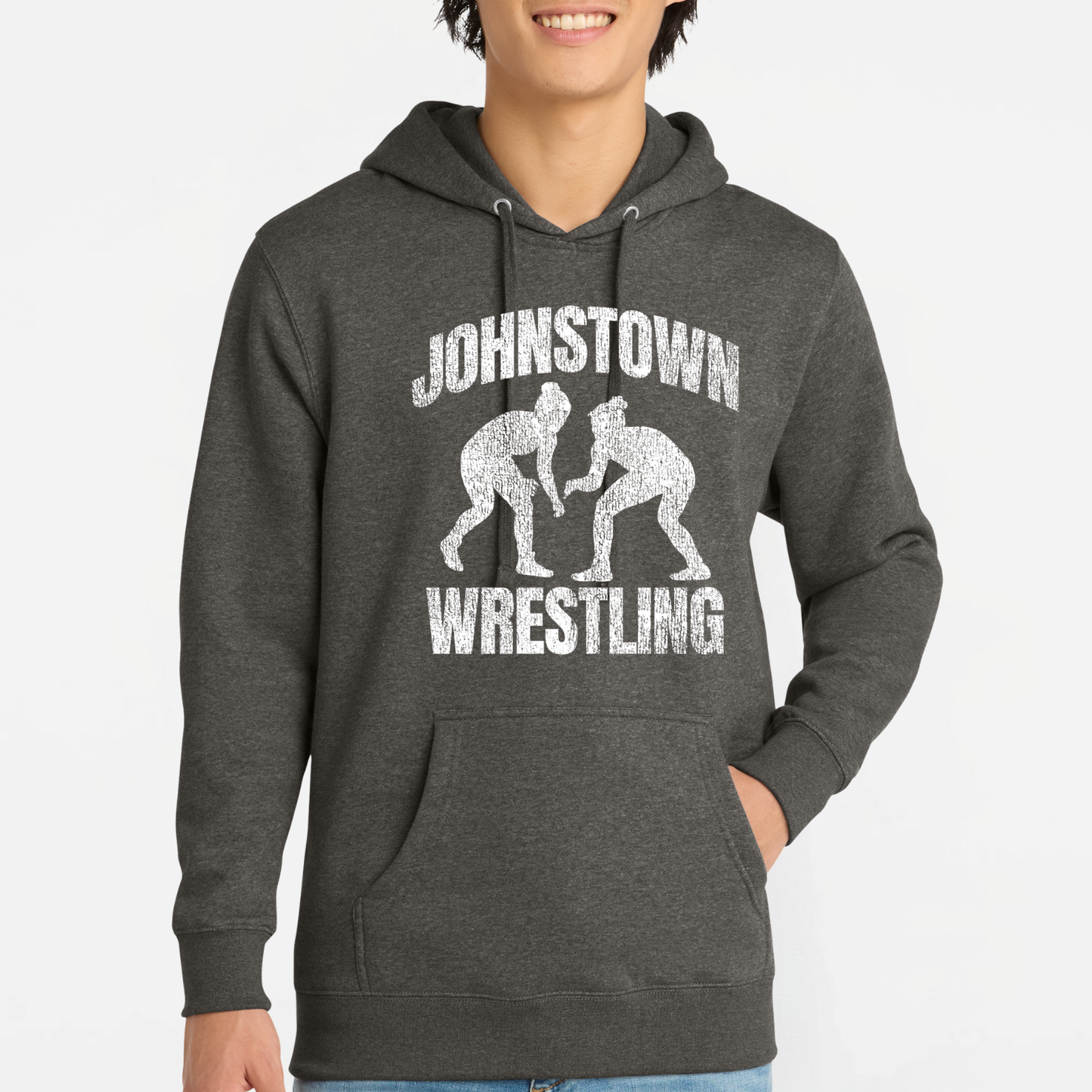 JYAA: Johnstown Wrestling *distressed graphic* Hooded Sweatshirt