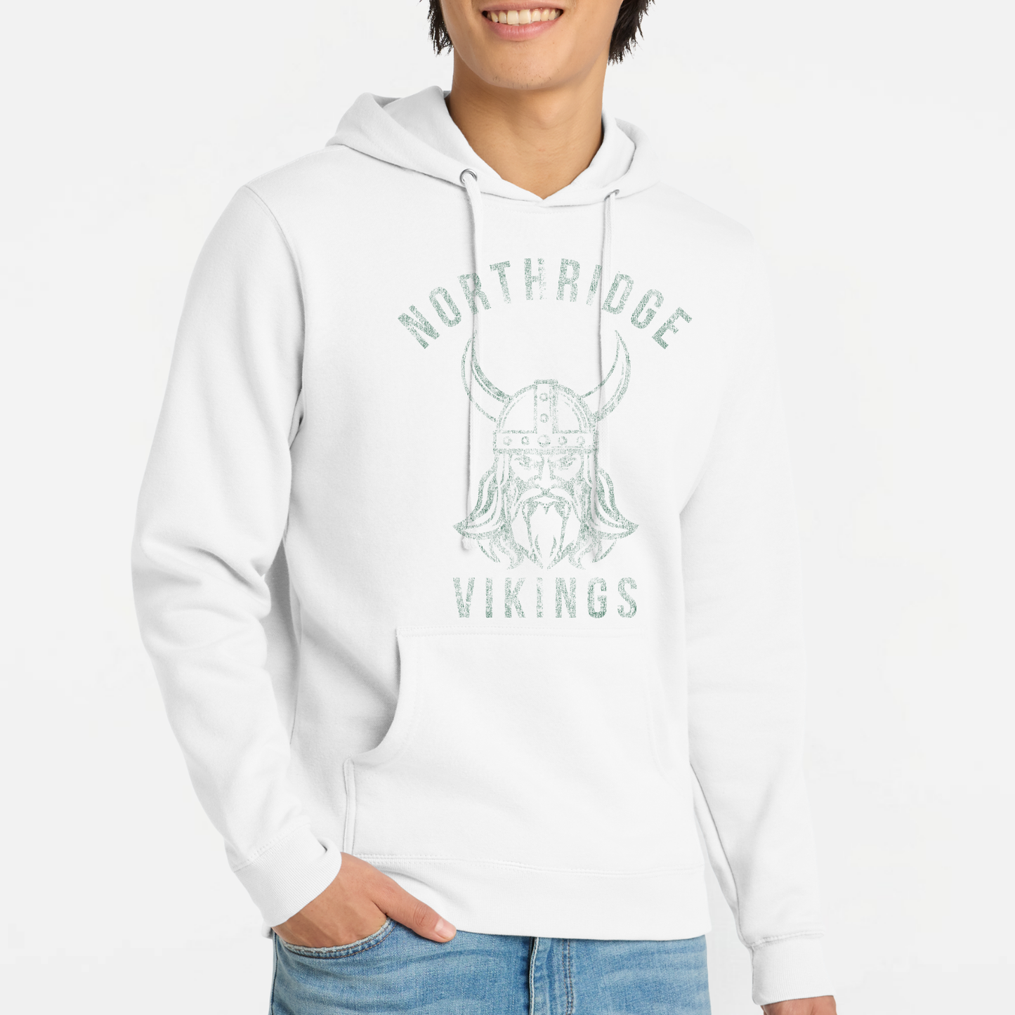 NRS: Northridge Vikings *Distressed Graphic* Hooded Sweatshirt