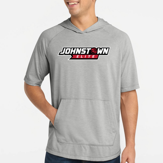JEB: Johnstown Elite Basketball Short Sleeve, Hooded Triblend Tech T-Shirt