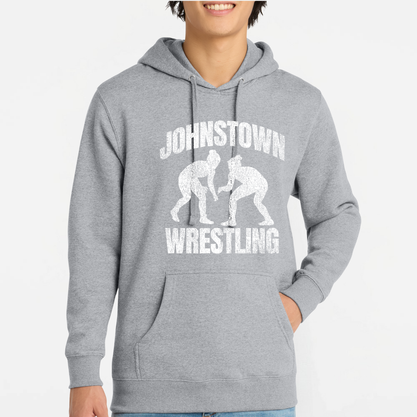 JYAA: Johnstown Wrestling *distressed graphic* Hooded Sweatshirt