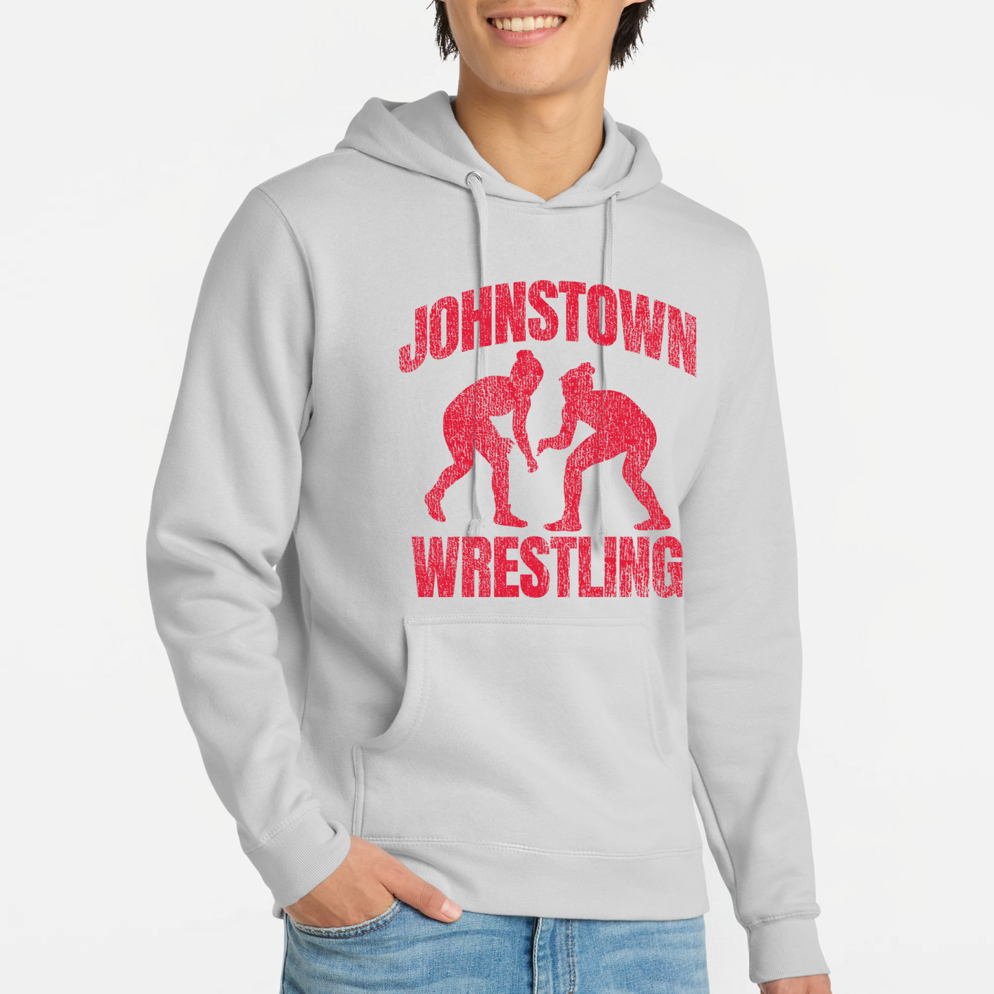 JYAA: Johnstown Wrestling *distressed graphic* Hooded Sweatshirt