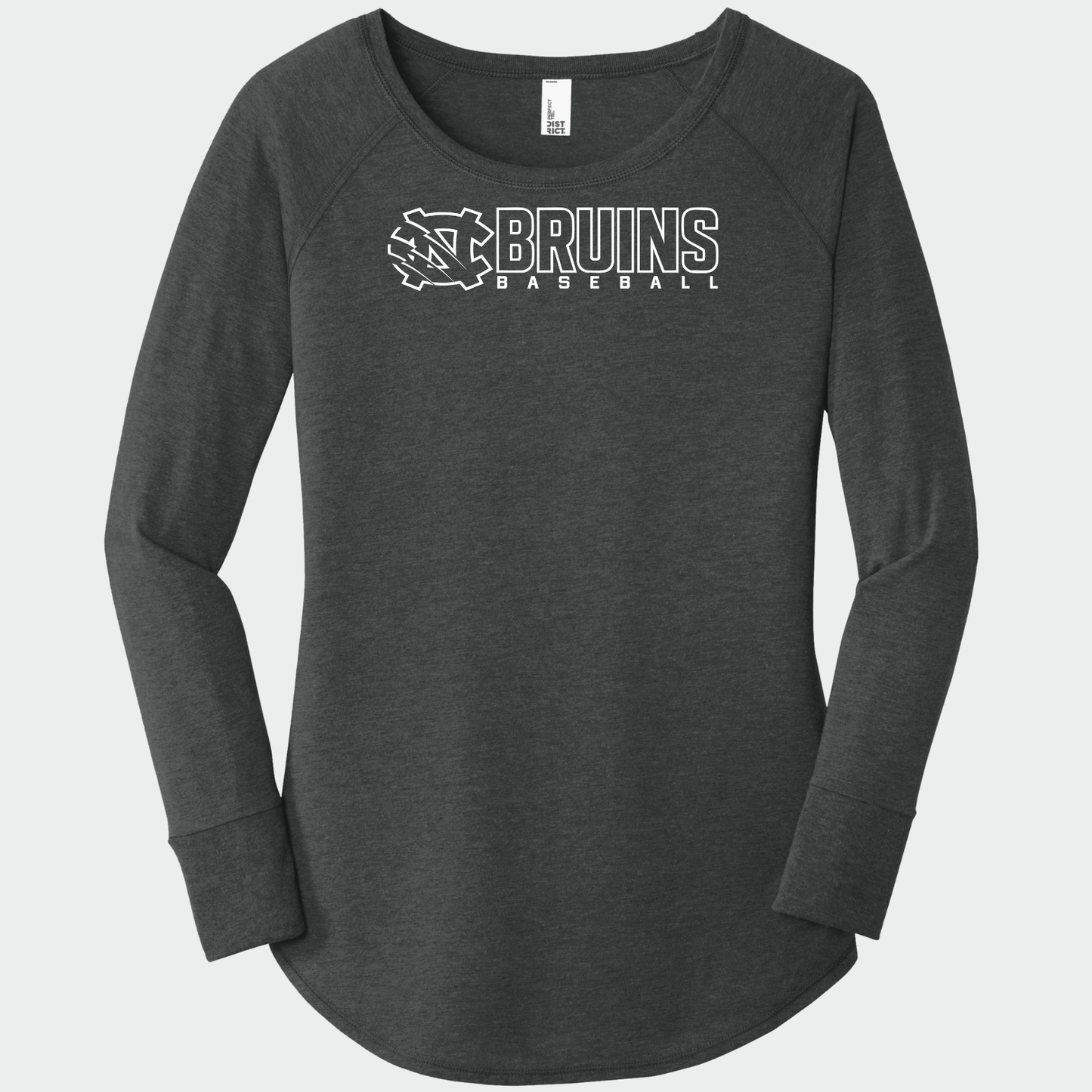 BRUINS: Women's Triblend Long Sleeve Tunic T-Shirt