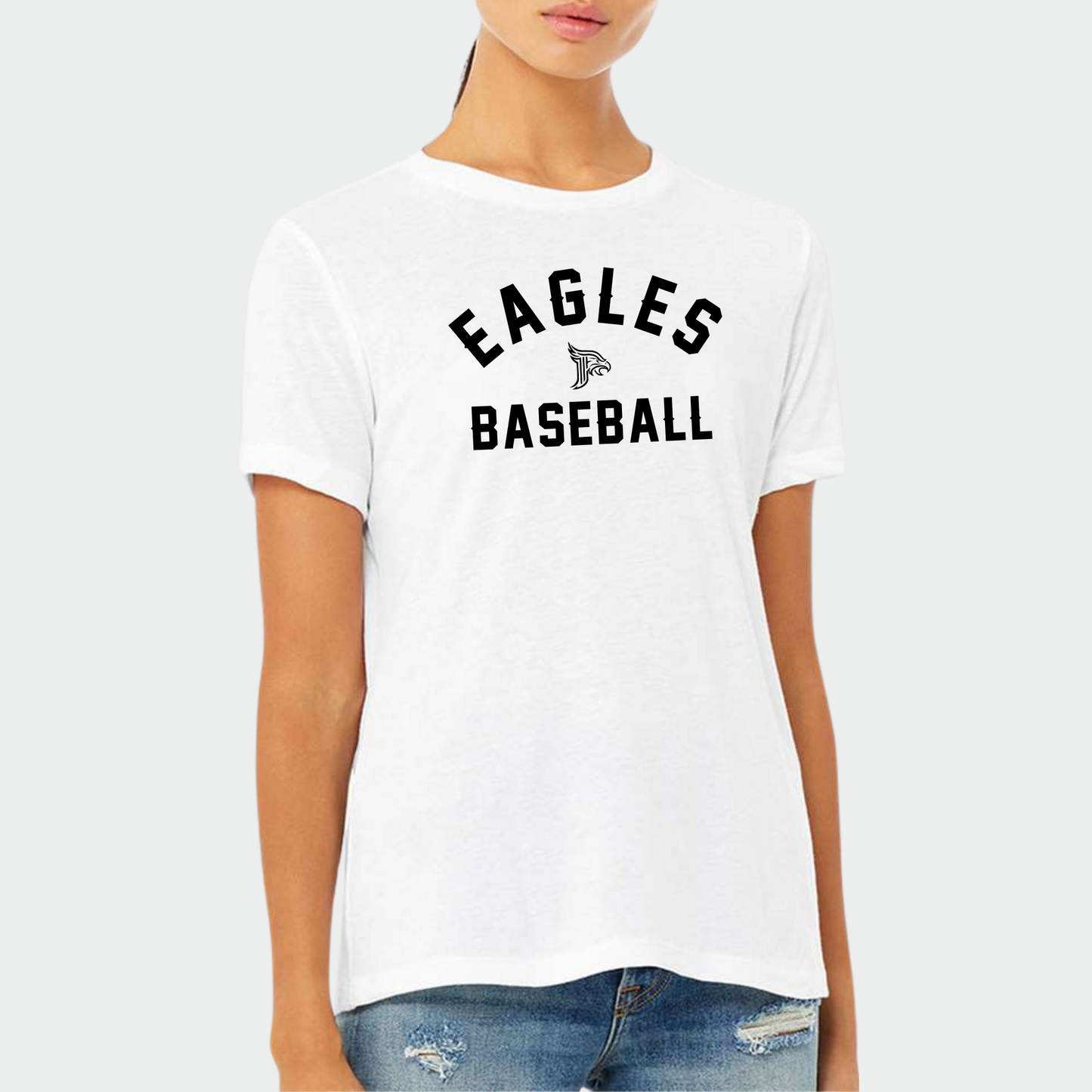 Powell Eagles: Baseball Arch Women's Triblend Tee