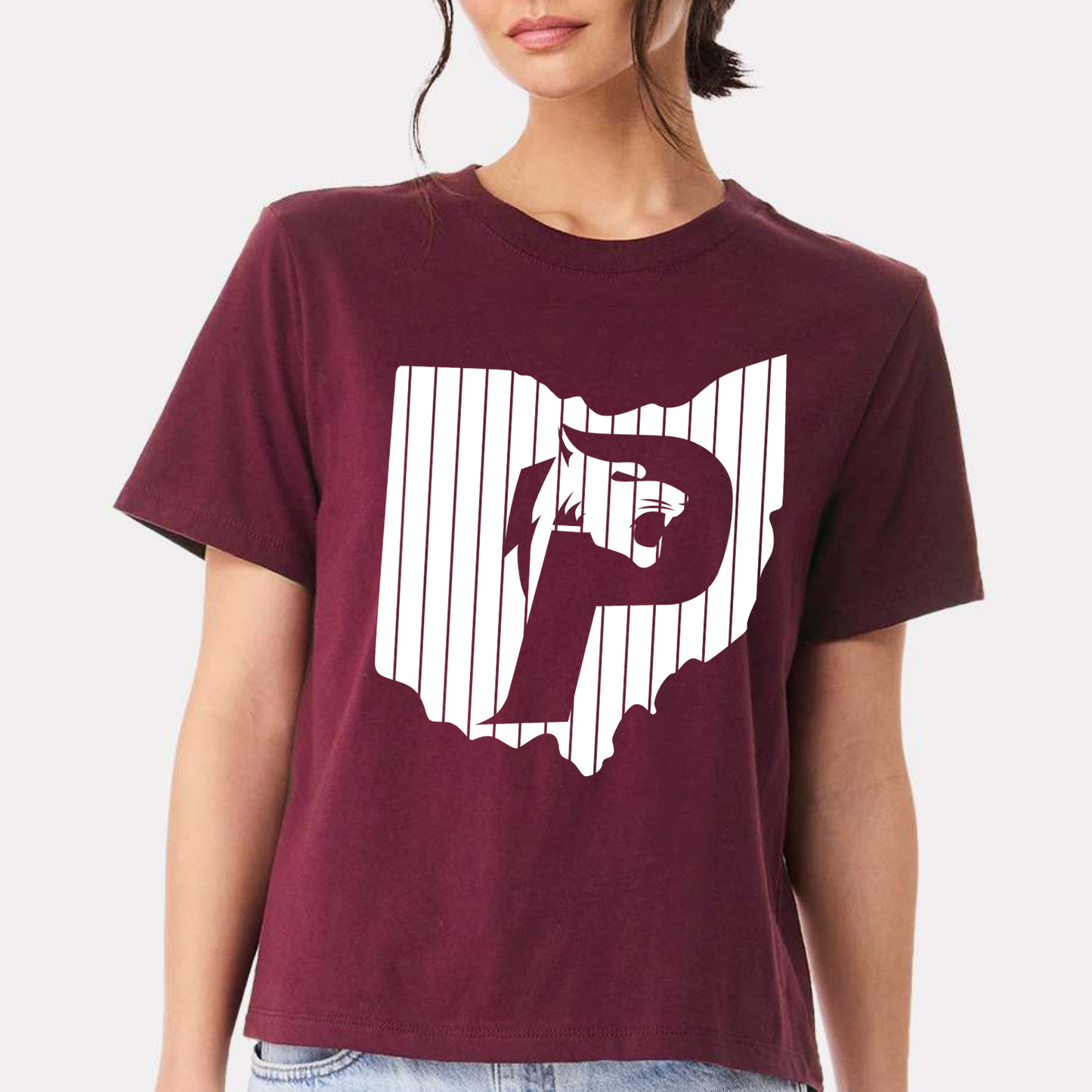 Pick Preds: Women's Pinstripe Logo T-Shirt