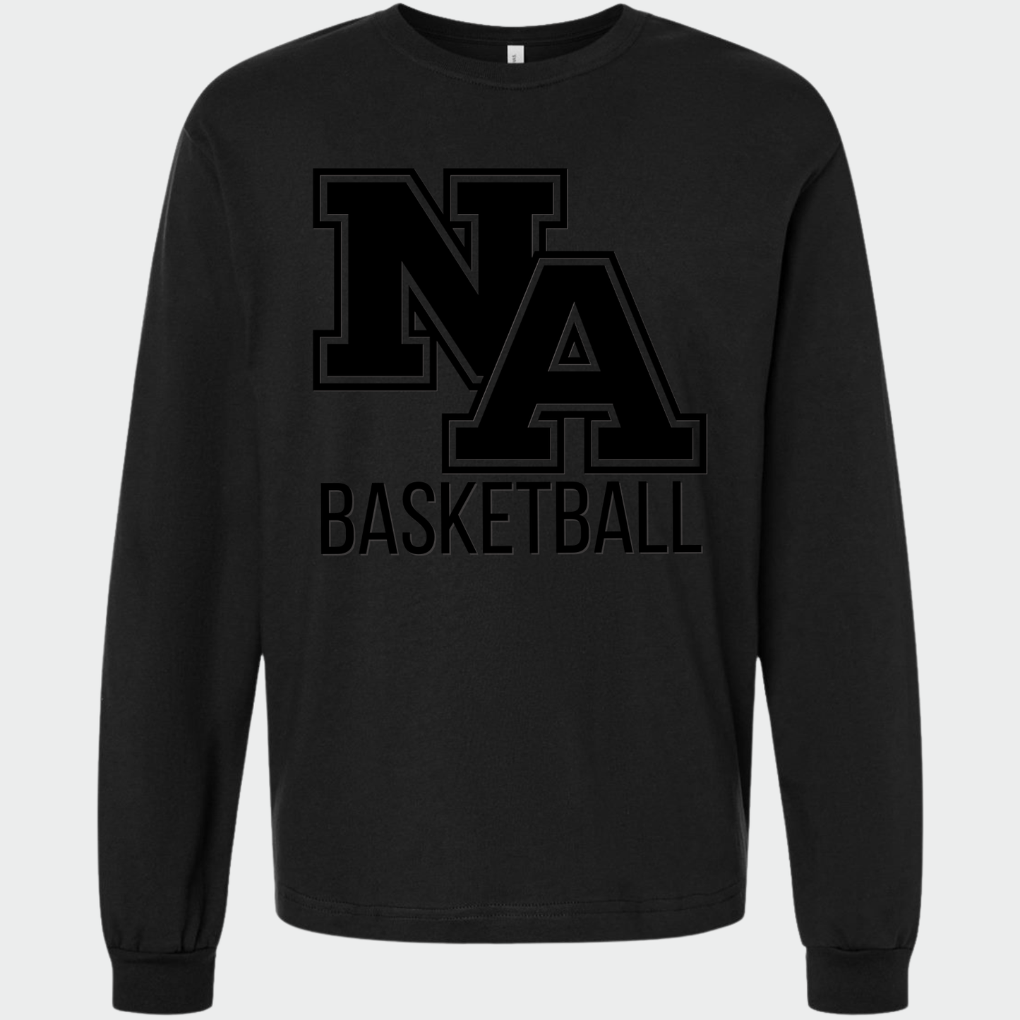 NAGTB: NA Basketball *3D Print* 6oz Heavyweight Long Sleeve T-Shirt