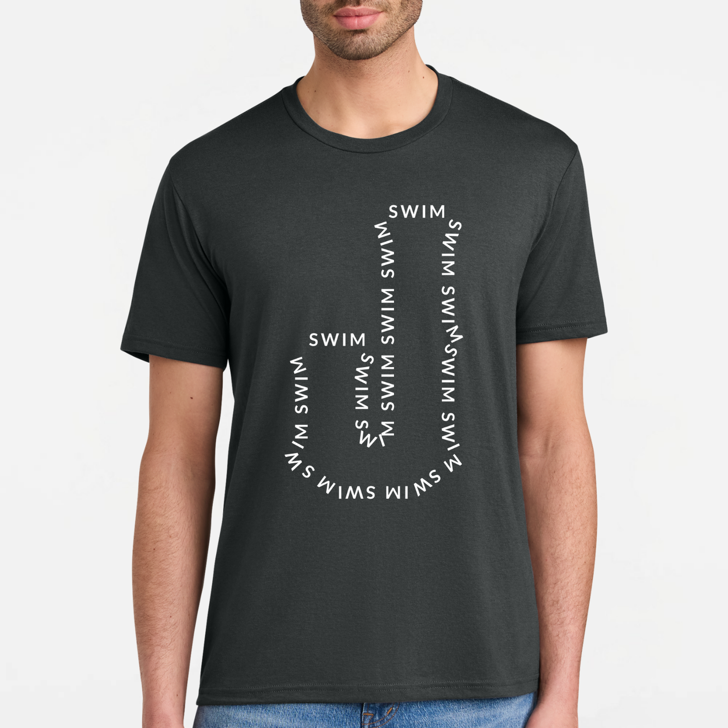 JS: Johnstown Swim Outline Blended T-Shirt