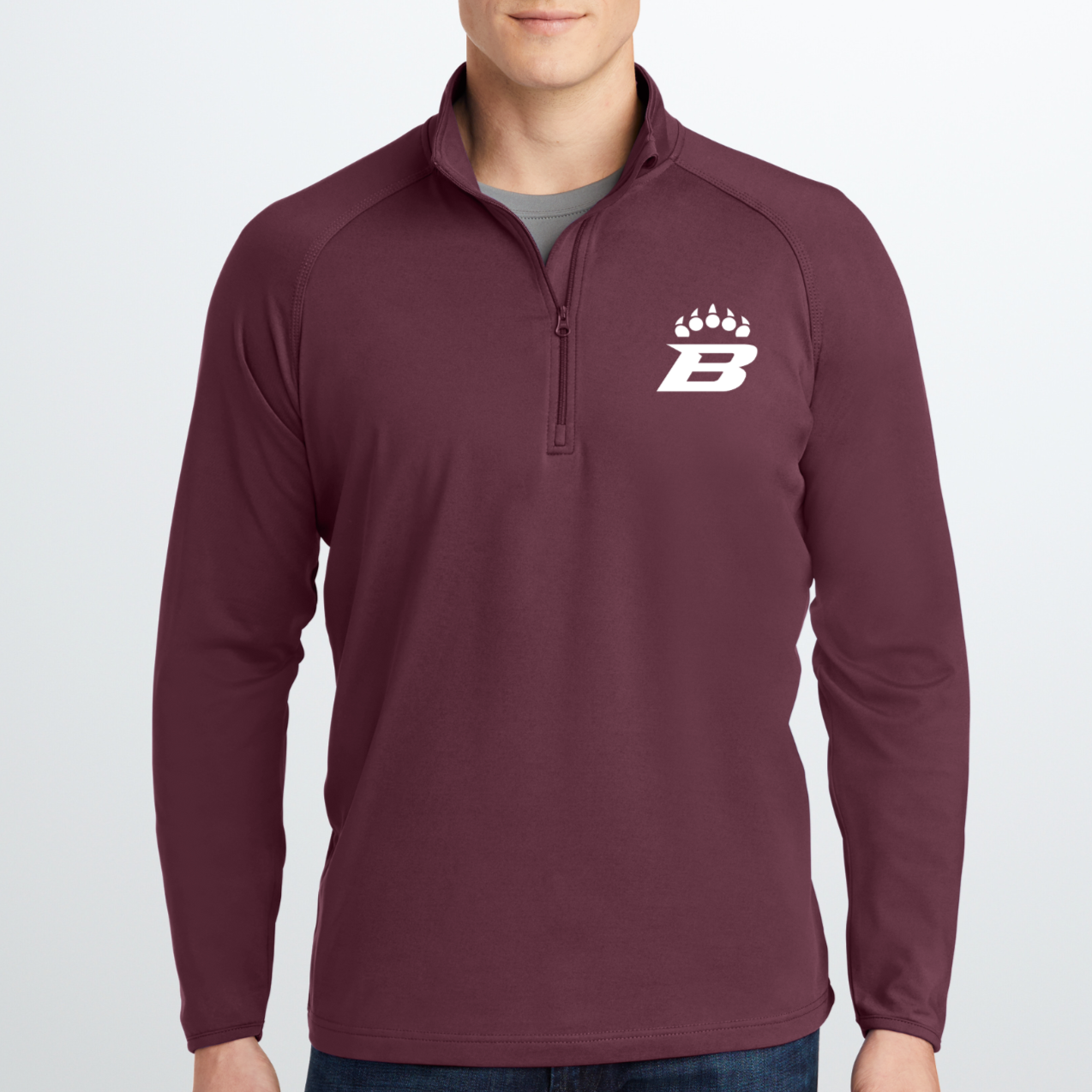Bruins: Wicking Quarter Zip Pullover