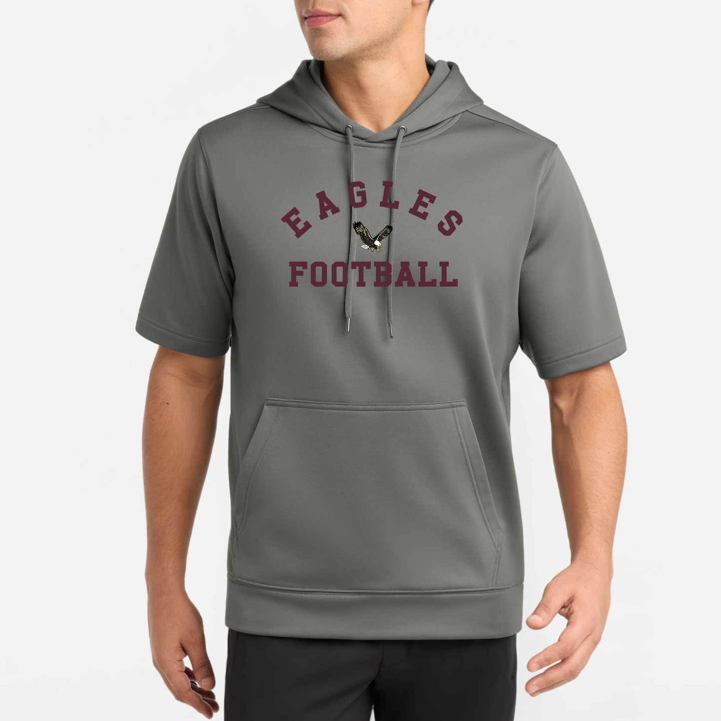 NAFootball: Eagles Football, Short Sleeve Tech Fleece Hoodie