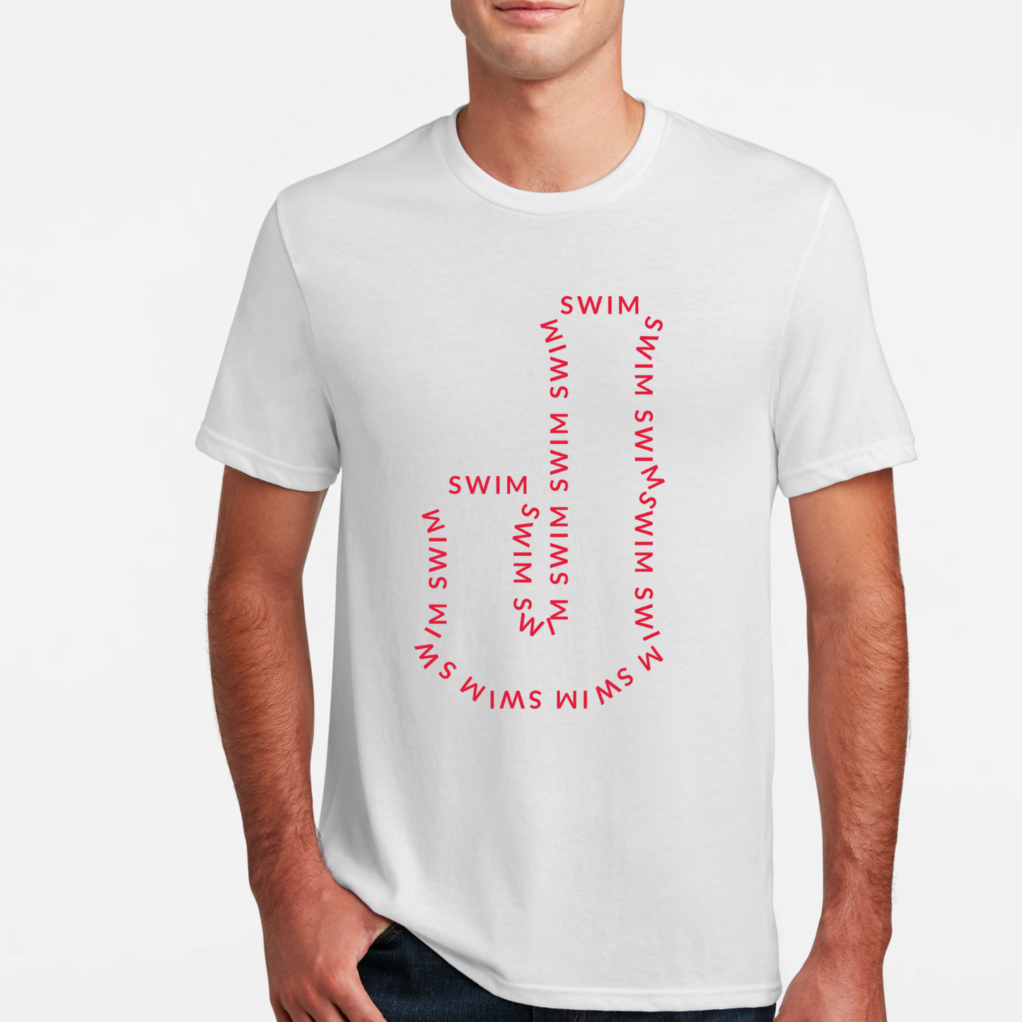 JS: Johnstown Swim Outline Blended T-Shirt