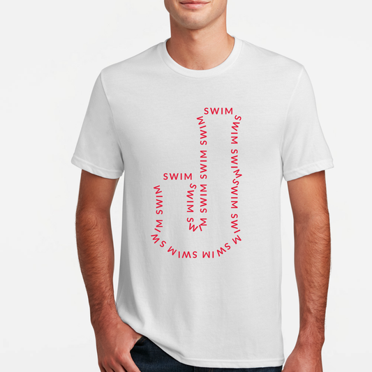 JS: Johnstown Swim Outline Blended T-Shirt