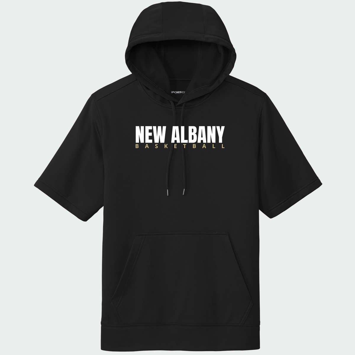 NAGTB: New Albany Basketball, Short Sleeve Tech Fleece Hoodie