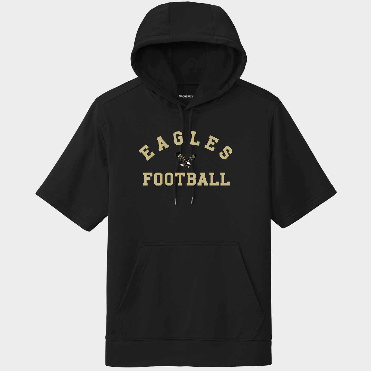 NAFootball: Eagles Football, Short Sleeve Tech Fleece Hoodie