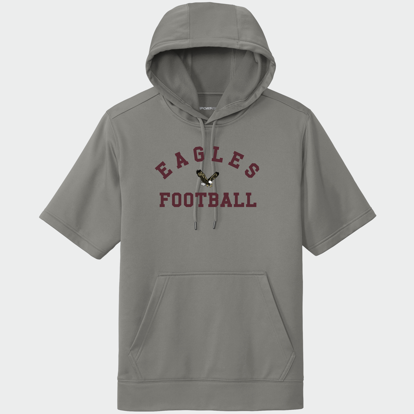 NAFootball: Eagles Football, Short Sleeve Tech Fleece Hoodie