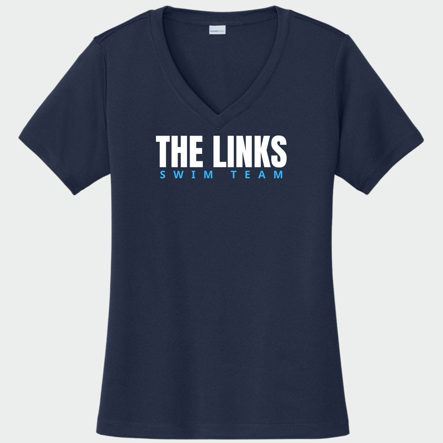 LINKSWIM: Women's V-Neck Tech T-Shirt