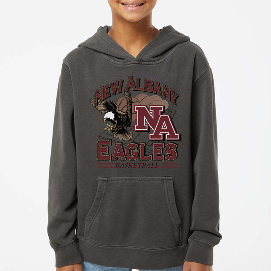 NAGTB: New Albany Basketball Vintage Graphic Hooded Sweatshirt
