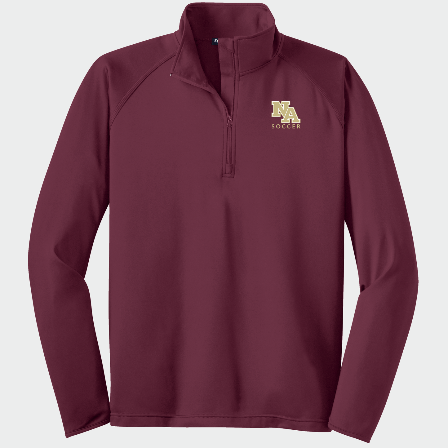 NAGS: NA Soccer, Embroidered, Stretch Quarter-Zip