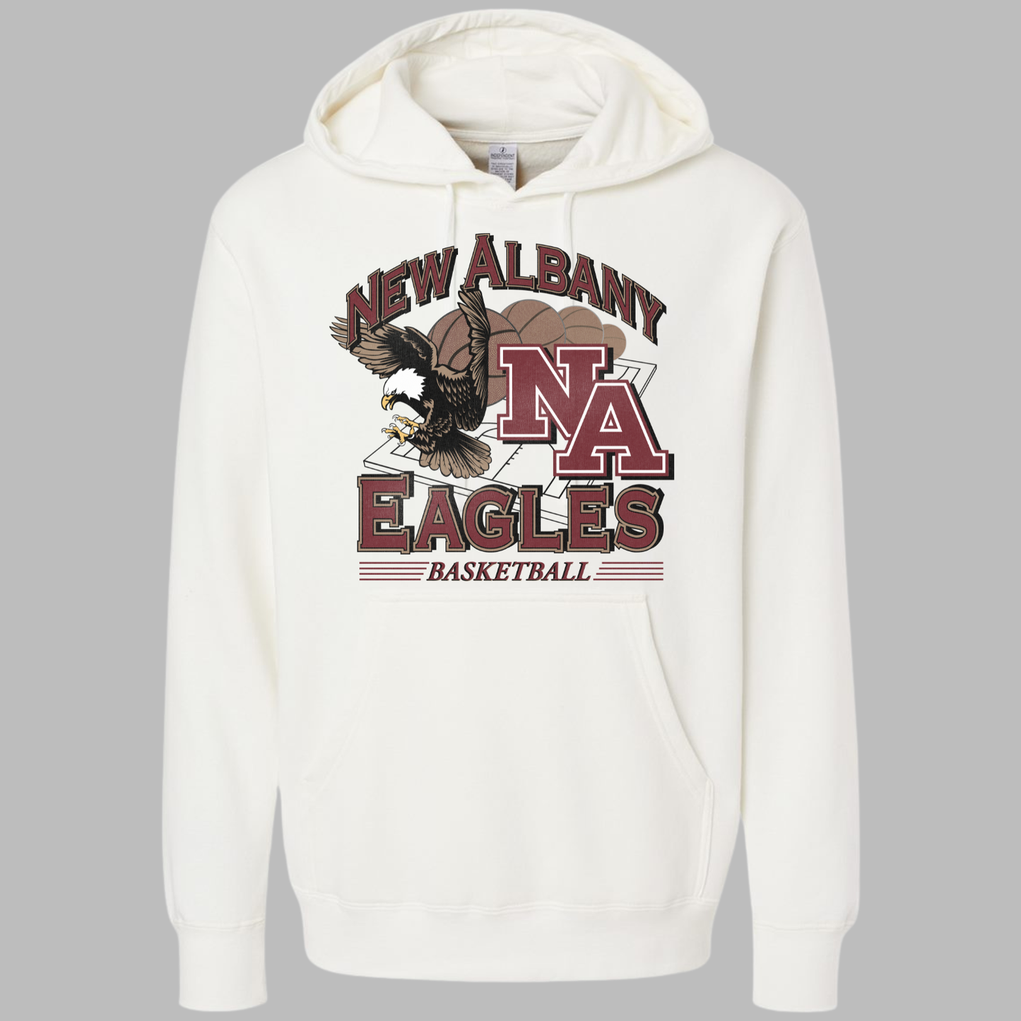 NAGTB: New Albany Basketball Vintage Graphic Hooded Sweatshirt