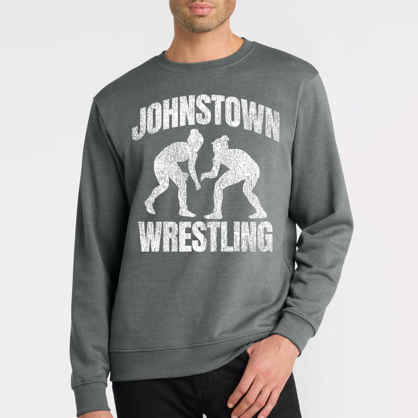 JYAA: Johnstown Wrestling *distressed graphic* Crew Sweatshirt