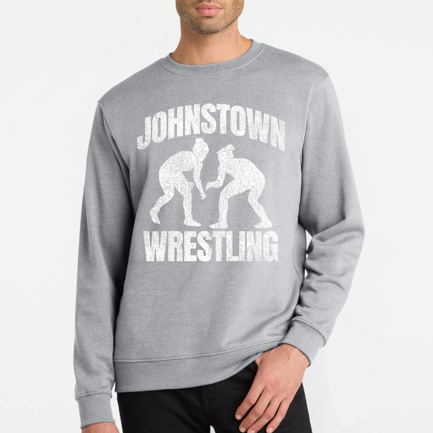 JYAA: Johnstown Wrestling *distressed graphic* Crew Sweatshirt