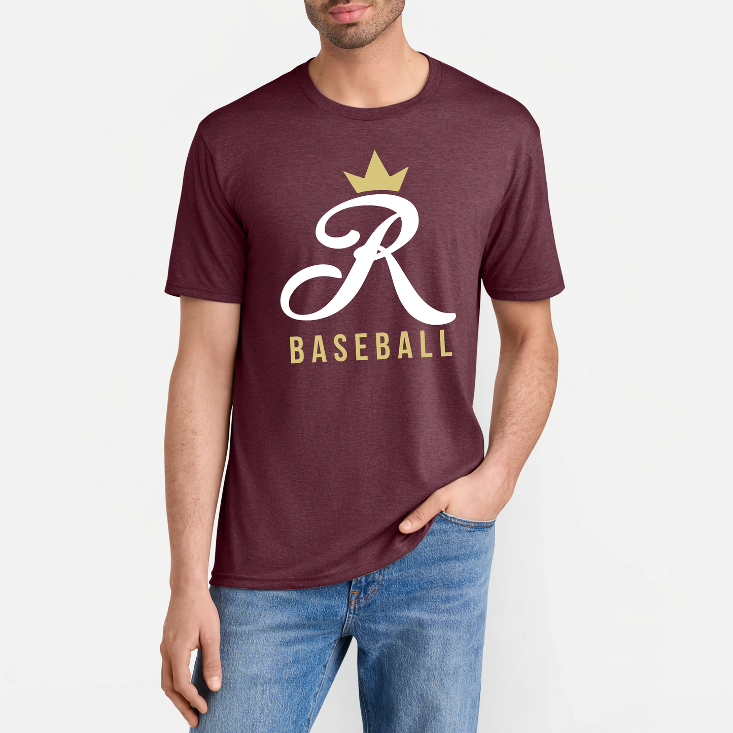 TCR: Crown R Baseball, Triblend tee
