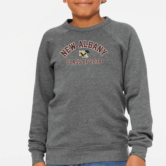 NAPTO: New Albany Class of 20## Sponge Fleece Sweatshirt (Primary + Intermediate)