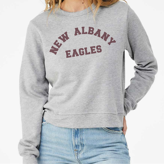 New Albany Eagles Varsity Print Sponge Fleece Crew Sweatshirt