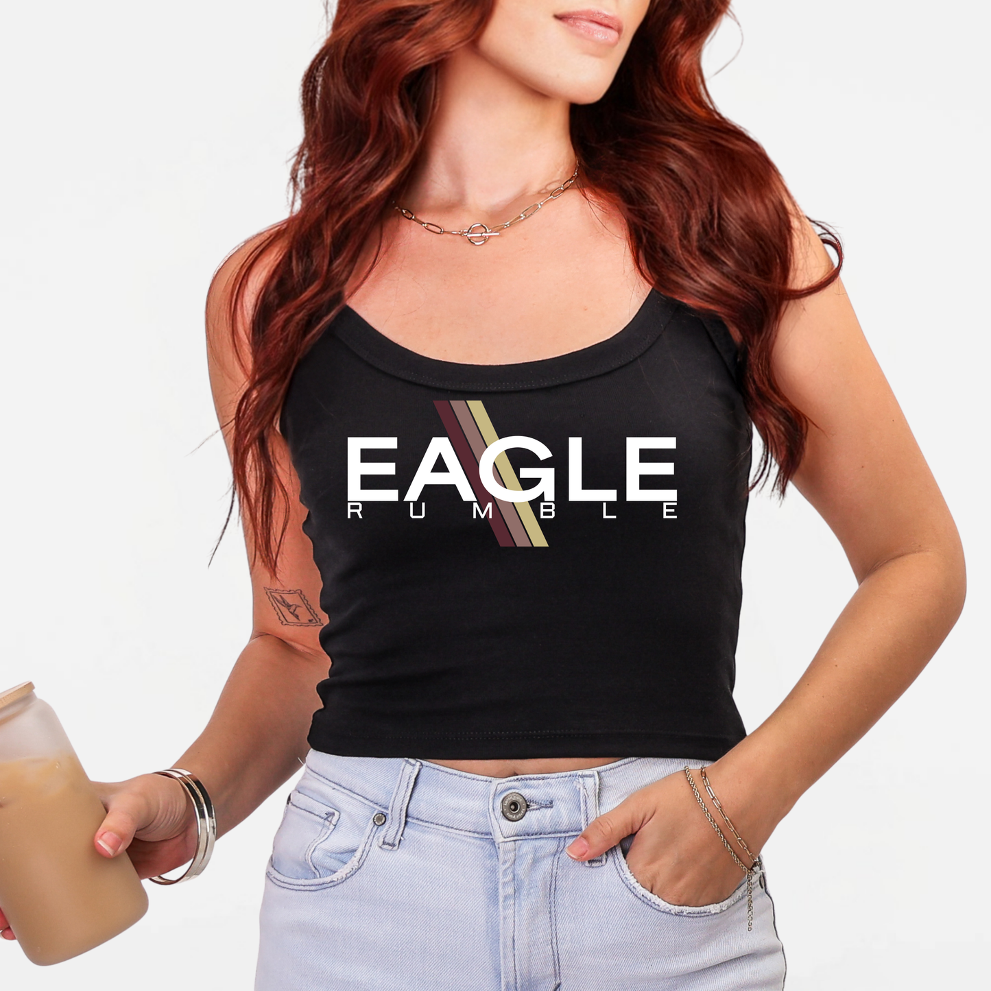 NAYCheer: Eagle Rumble Spaghetti Strap Tank Top