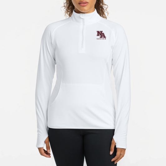 NAGS: NA Soccer, Embroidered, Women's Stretch Quarter-Zip