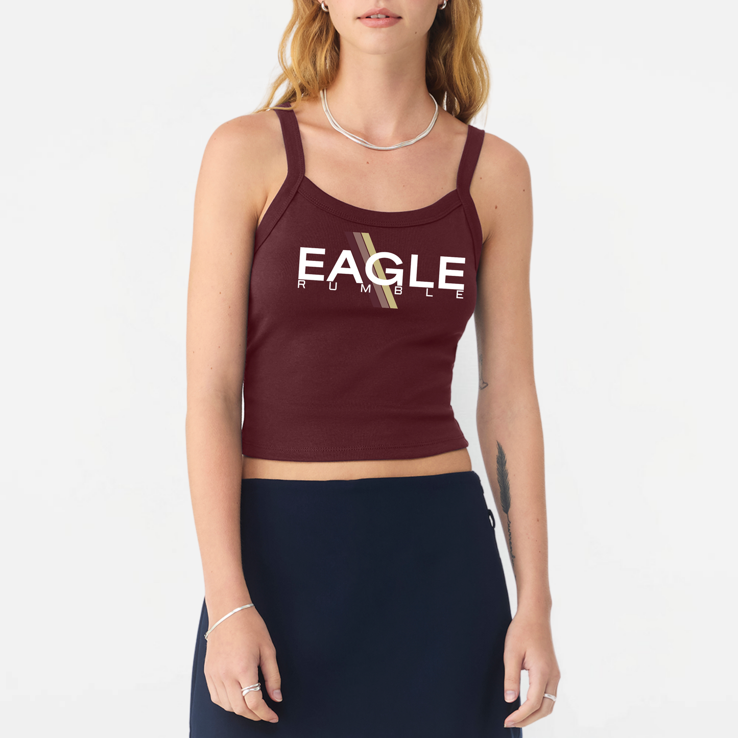 NAYCheer: Eagle Rumble Spaghetti Strap Tank Top