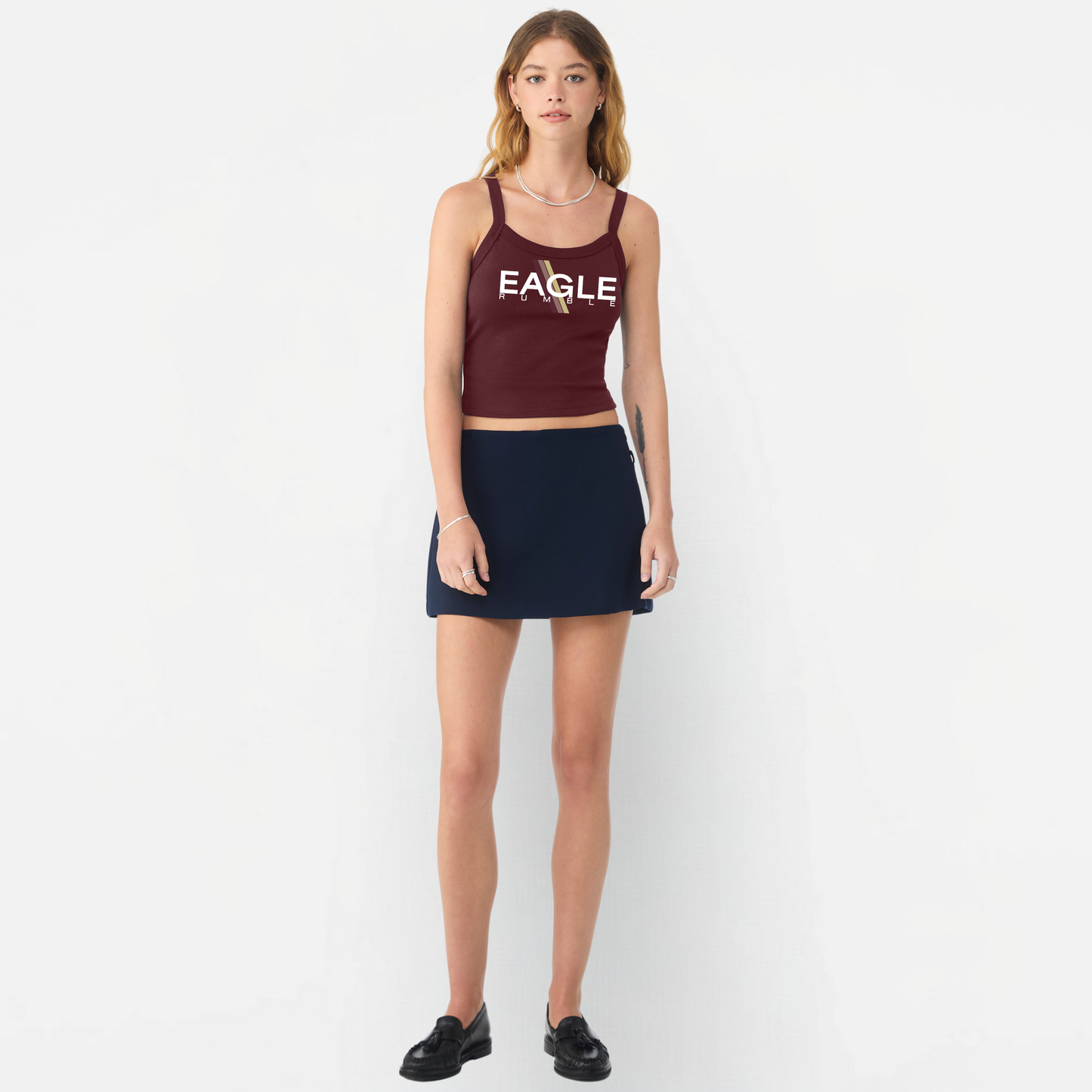 NAYCheer: Eagle Rumble Spaghetti Strap Tank Top