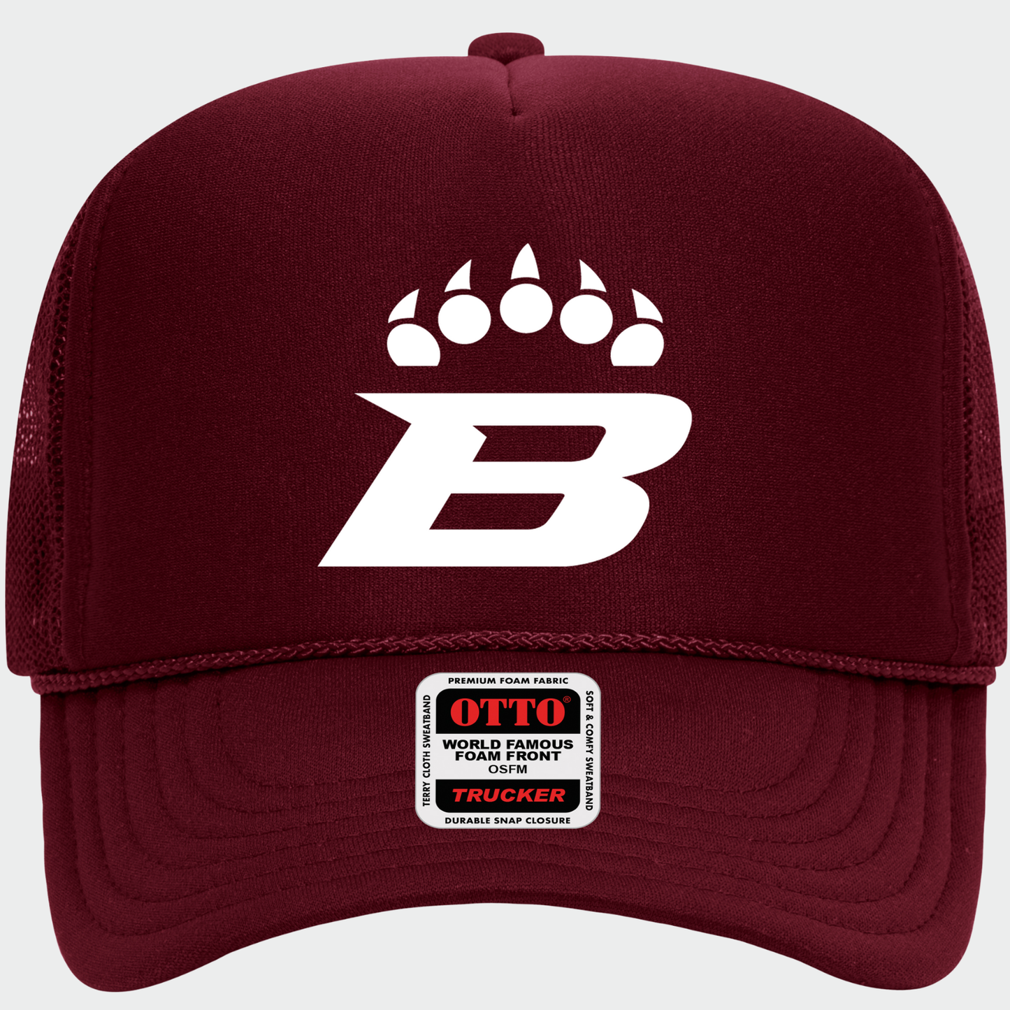 BRUINS: B-Claw Foam Trucker Hat