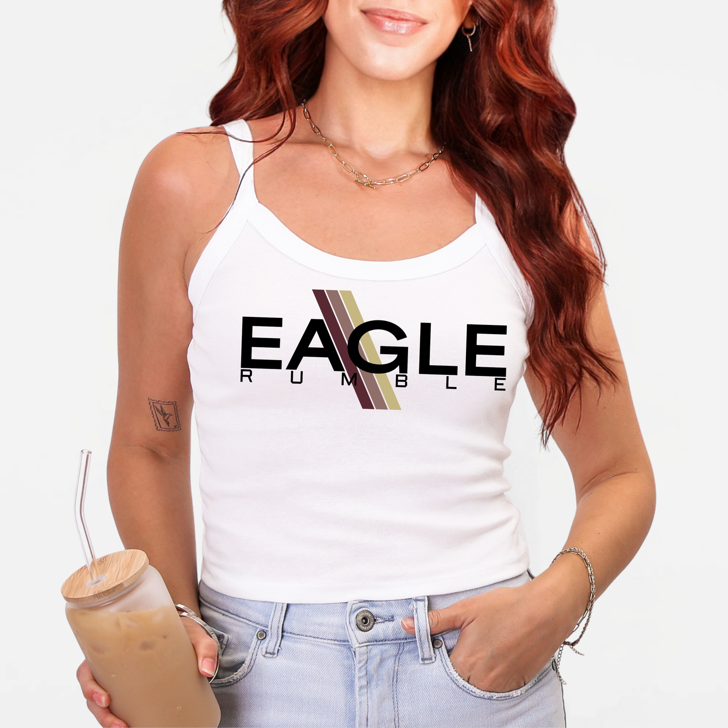 NAYCheer: Eagle Rumble Spaghetti Strap Tank Top