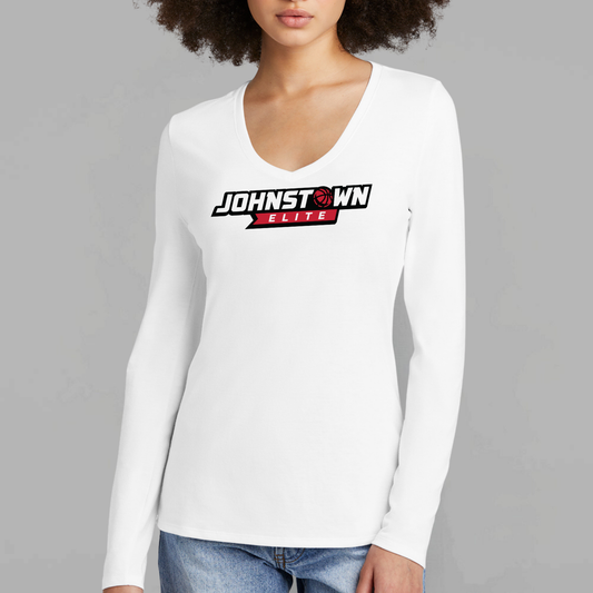 JEB: Johnstown Elite Basketball Women's Triblend V-Neck Long Sleeve T-Shirt