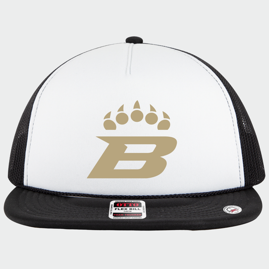 BRUINS: B-Claw Foam Flex-Bill Trucker Hat