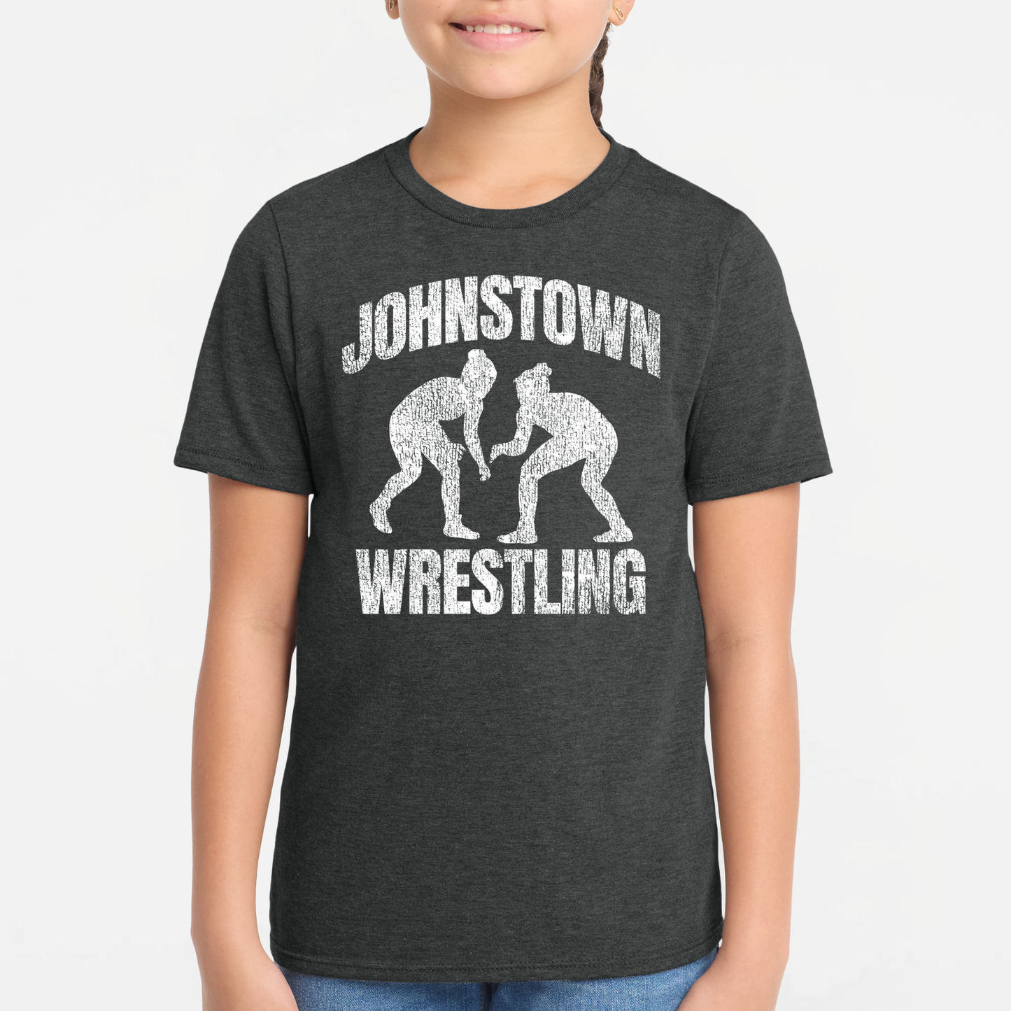JYAA: Johnstown Wrestling *distressed graphic* Blended T-Shirt