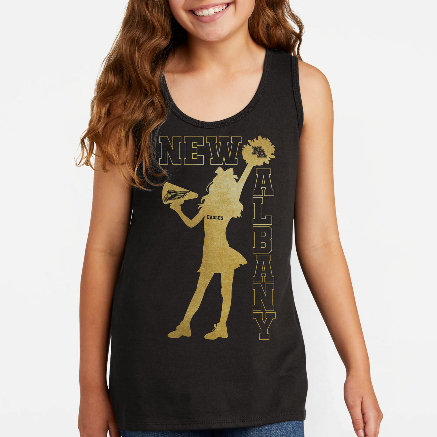 NAYCHEER: 2025 NA Youth Cheer Girls Tank Top *foil*