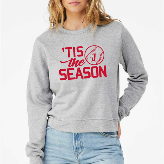 JYAA: Tis The Season Baseball + Softball Women's Sponge Fleece Sweatshirt