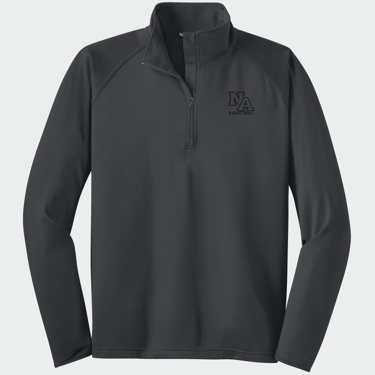 NAGTB: NA Basketball, Embroidered, Stretch Quarter-Zip