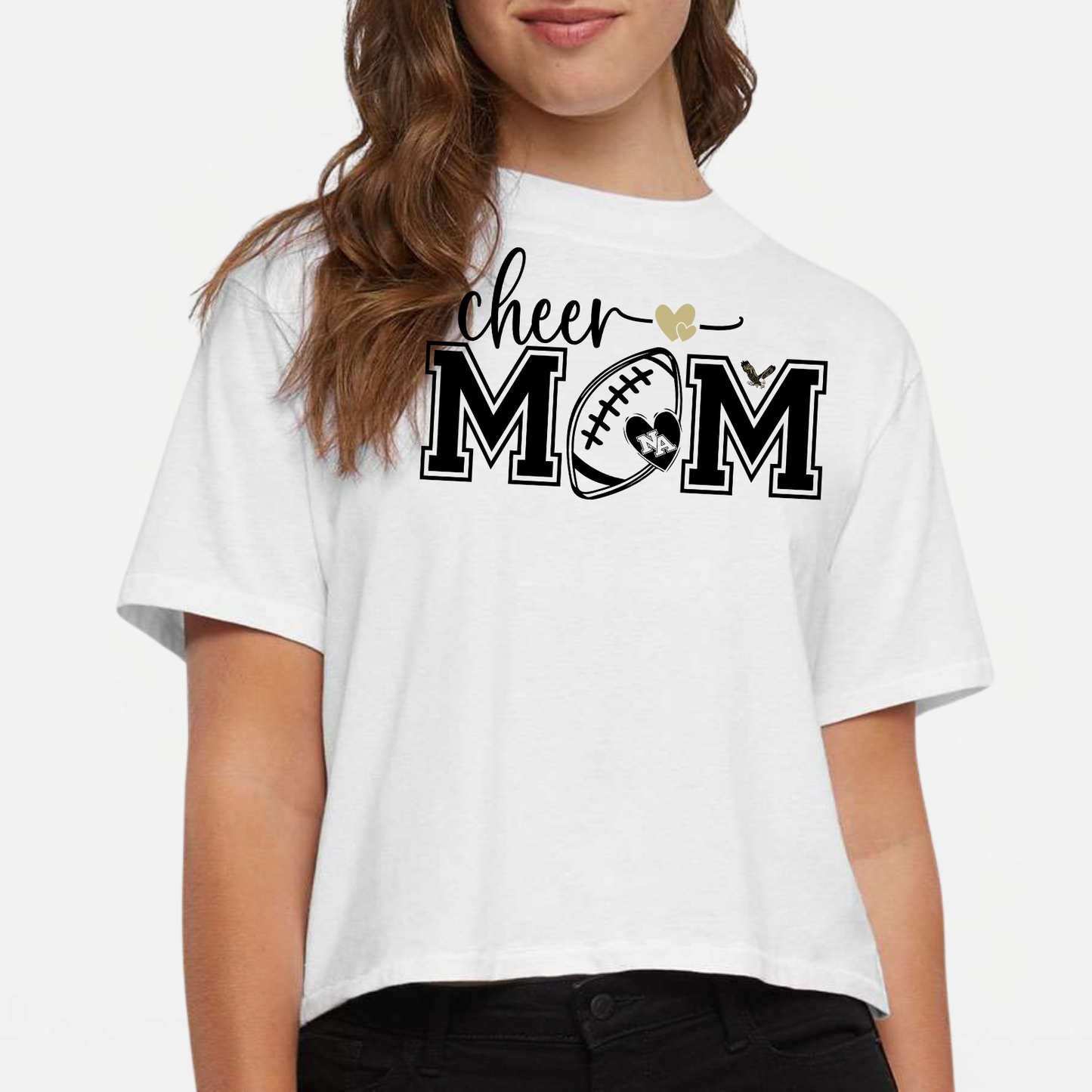 NAYCHEER: Football Cheer Mom Women's Boxy T-Shirt