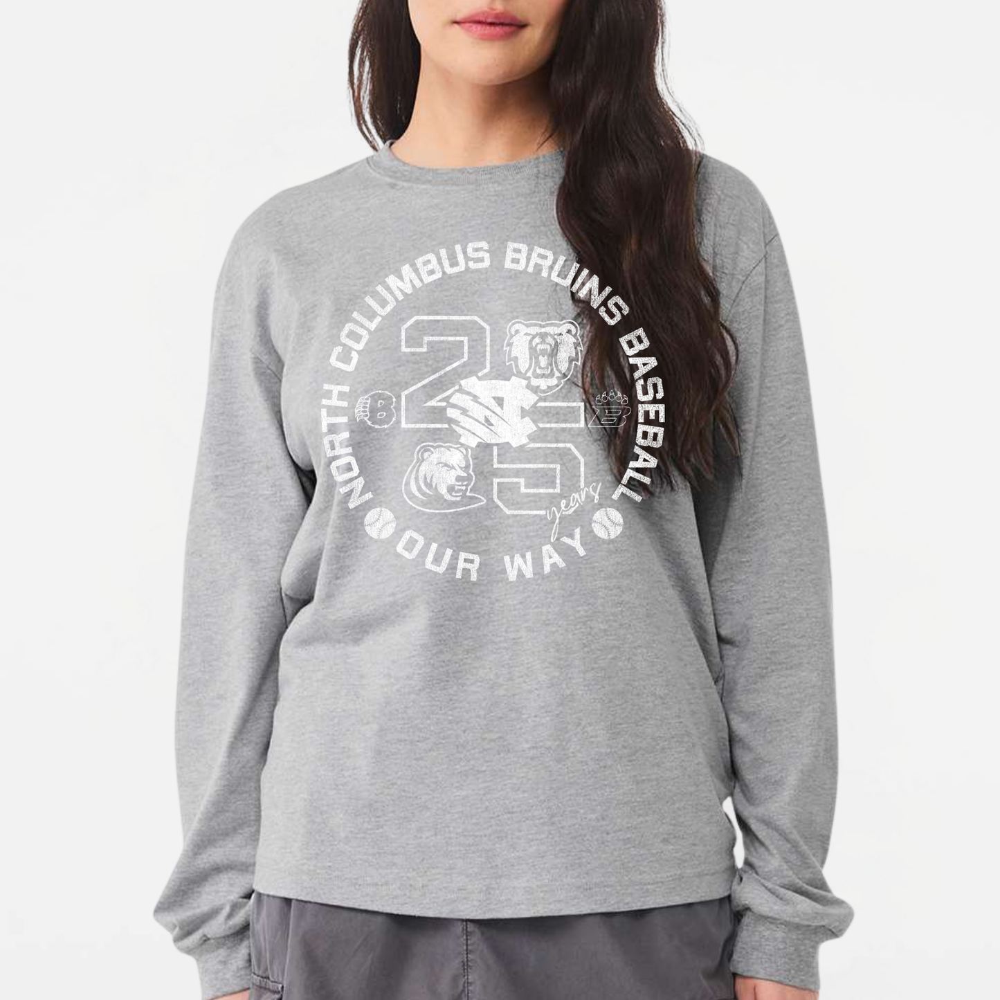 BRUINS: 25th Anniversary 6oz Heavyweight Long Sleeve T-Shirt