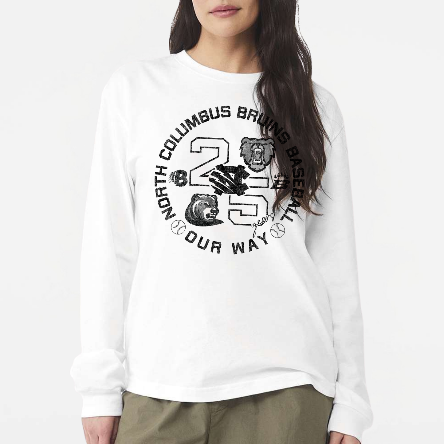 BRUINS: 25th Anniversary 6oz Heavyweight Long Sleeve T-Shirt
