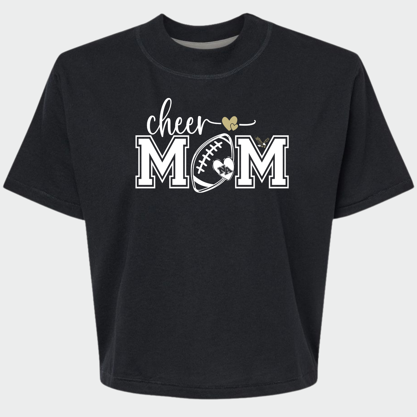 NAYCHEER: Football Cheer Mom Women's Boxy T-Shirt