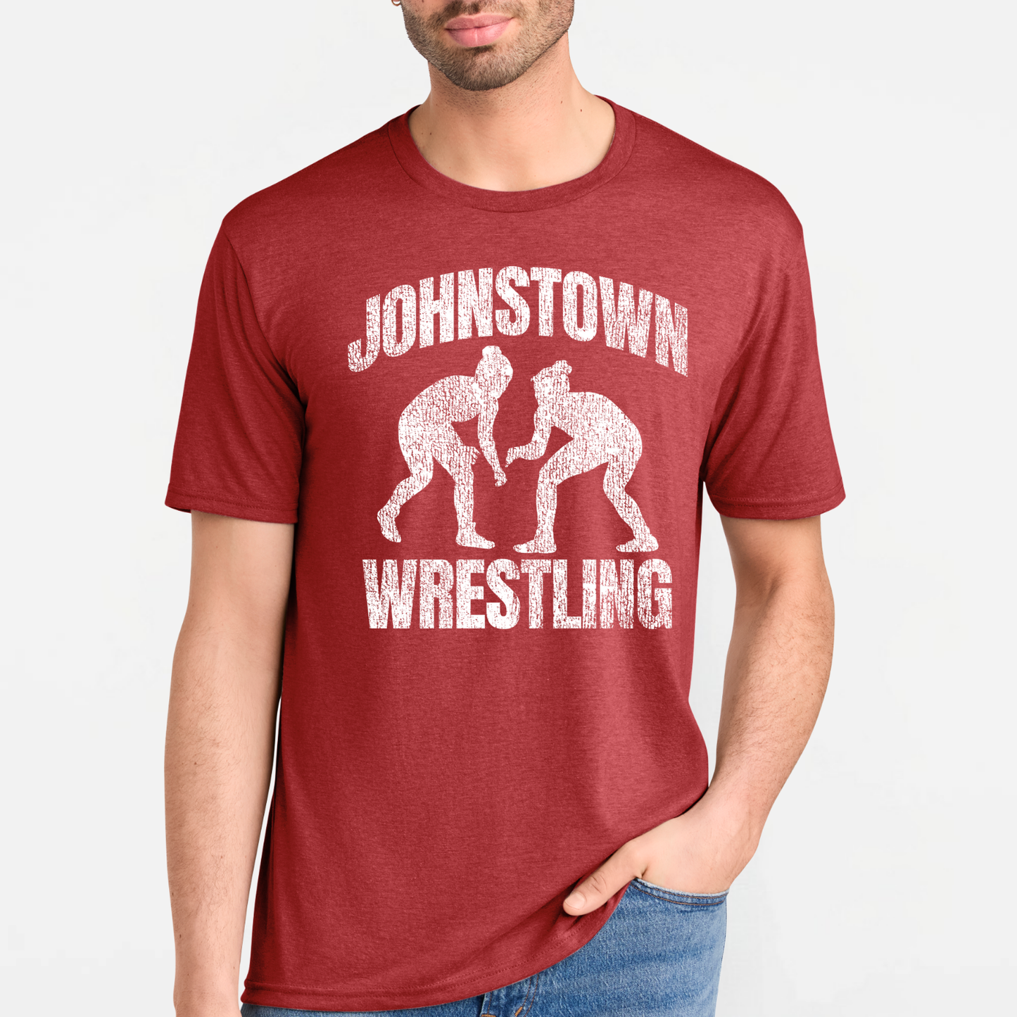 JYAA: Johnstown Wrestling *distressed graphic* Blended T-Shirt