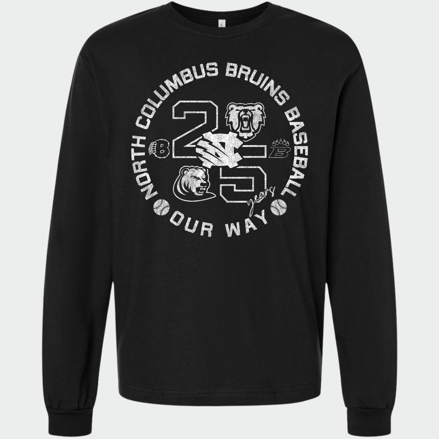 BRUINS: 25th Anniversary 6oz Heavyweight Long Sleeve T-Shirt