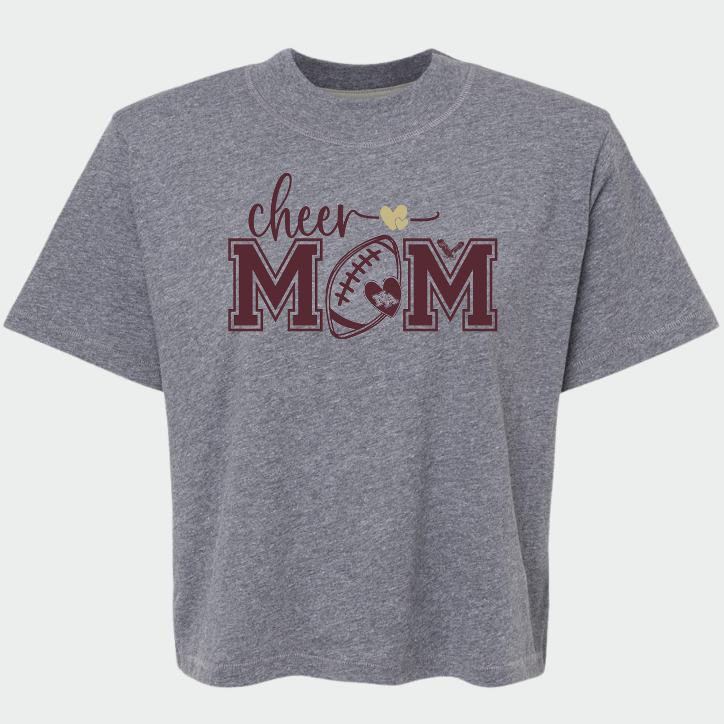 NAYCHEER: Football Cheer Mom Women's Boxy T-Shirt