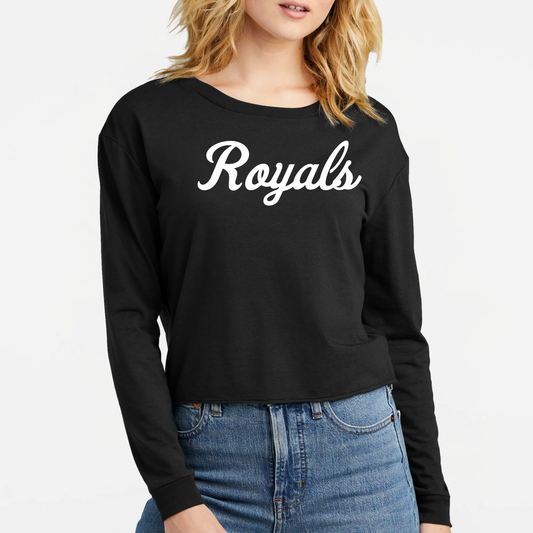 TCR: Royals Script, Women's Triblend Midi Long Sleeve Tee