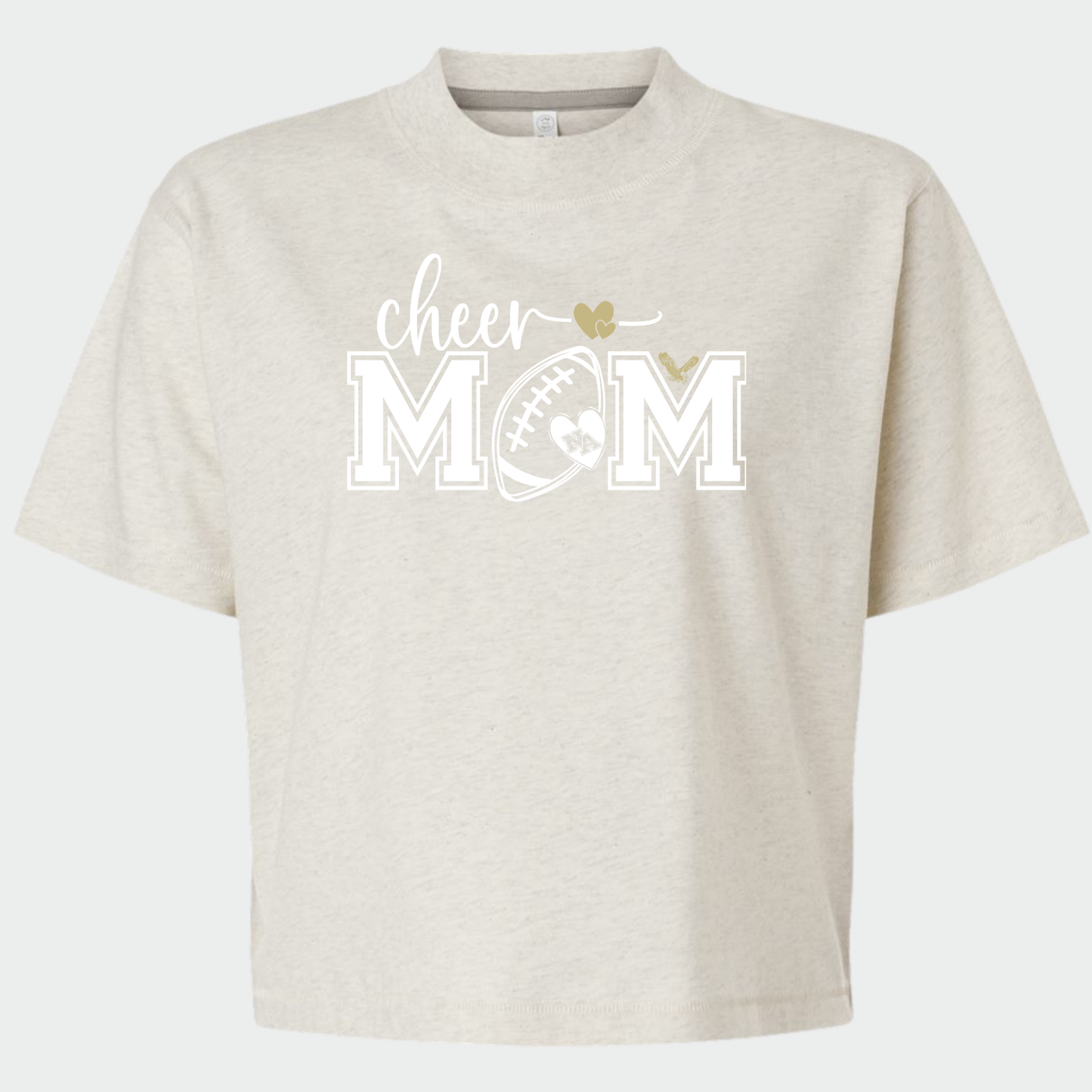 NAYCHEER: Football Cheer Mom Women's Boxy T-Shirt