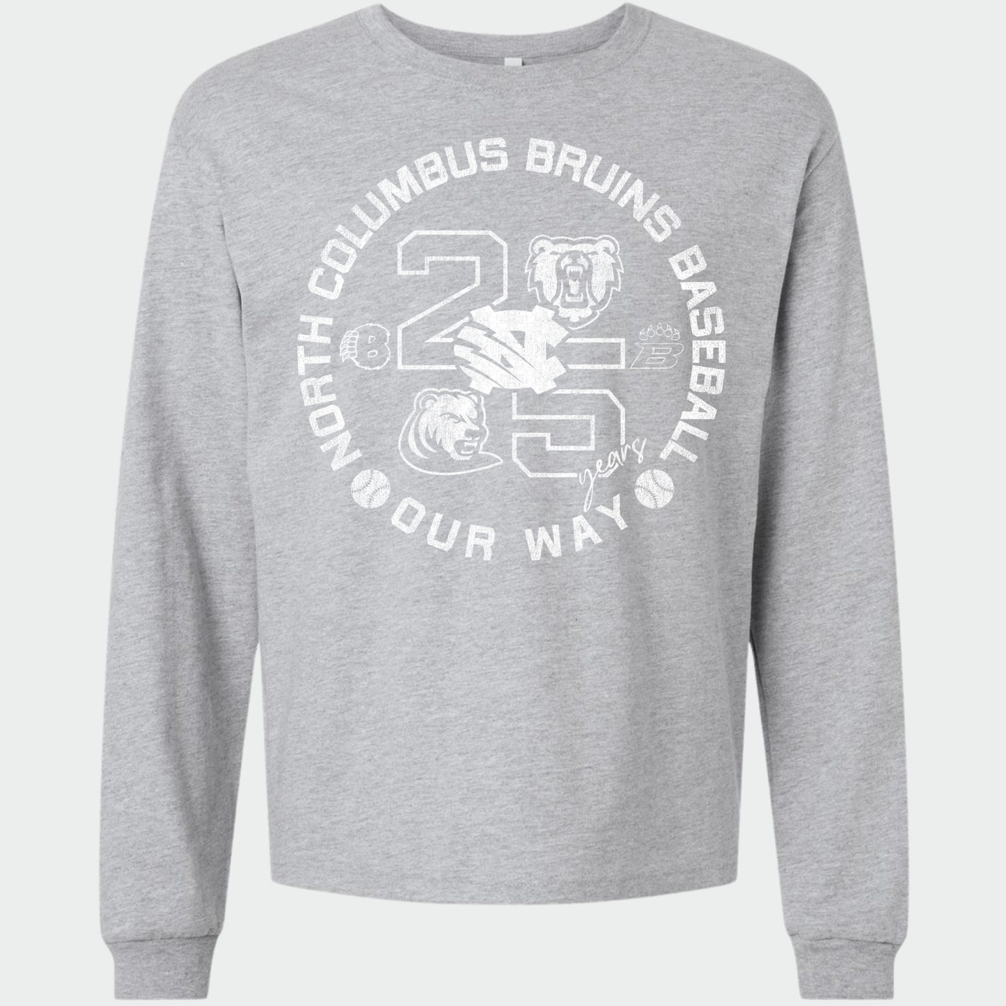 BRUINS: 25th Anniversary 6oz Heavyweight Long Sleeve T-Shirt